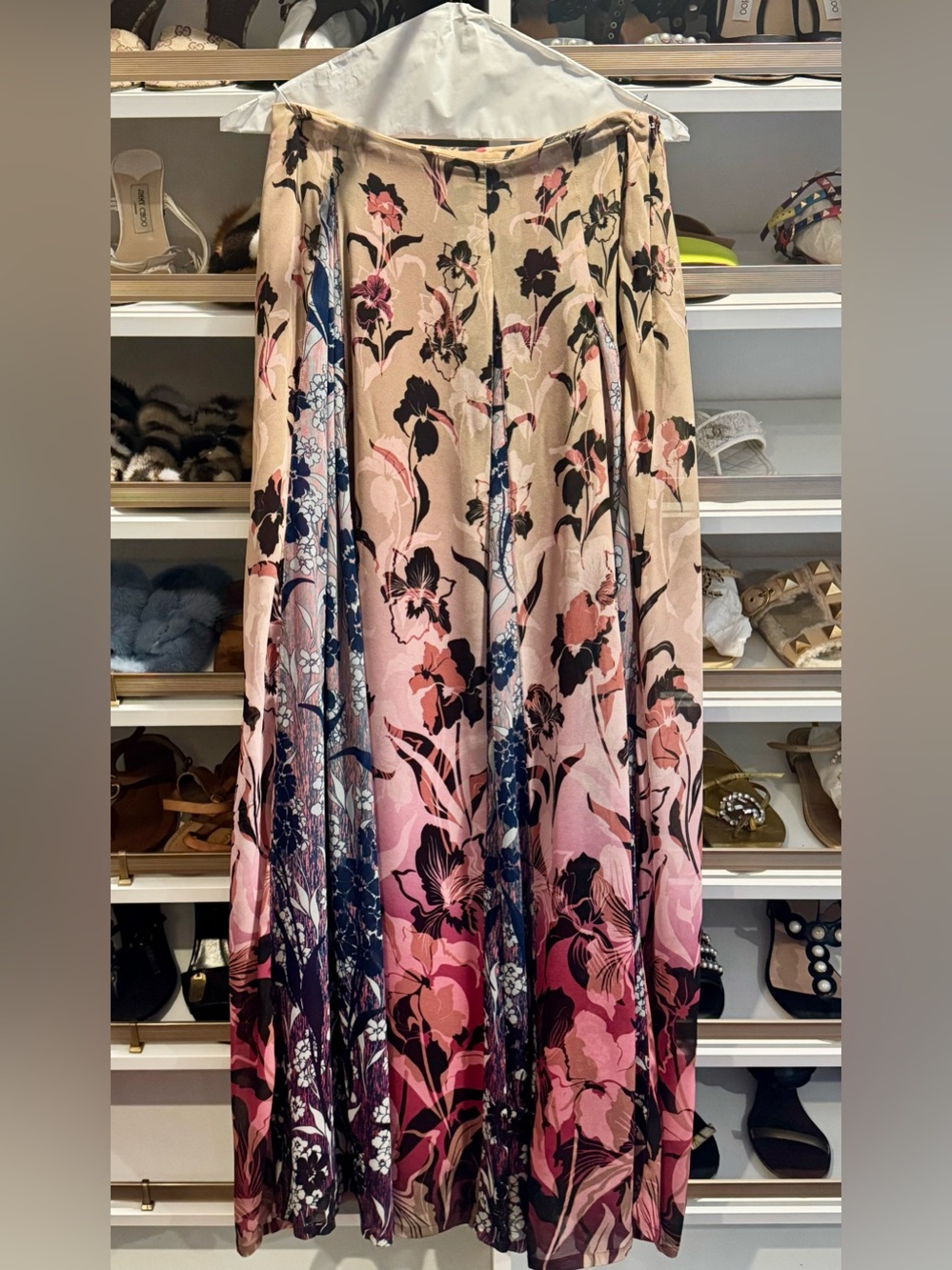 Charlie Jade long floral maxi skirt size small